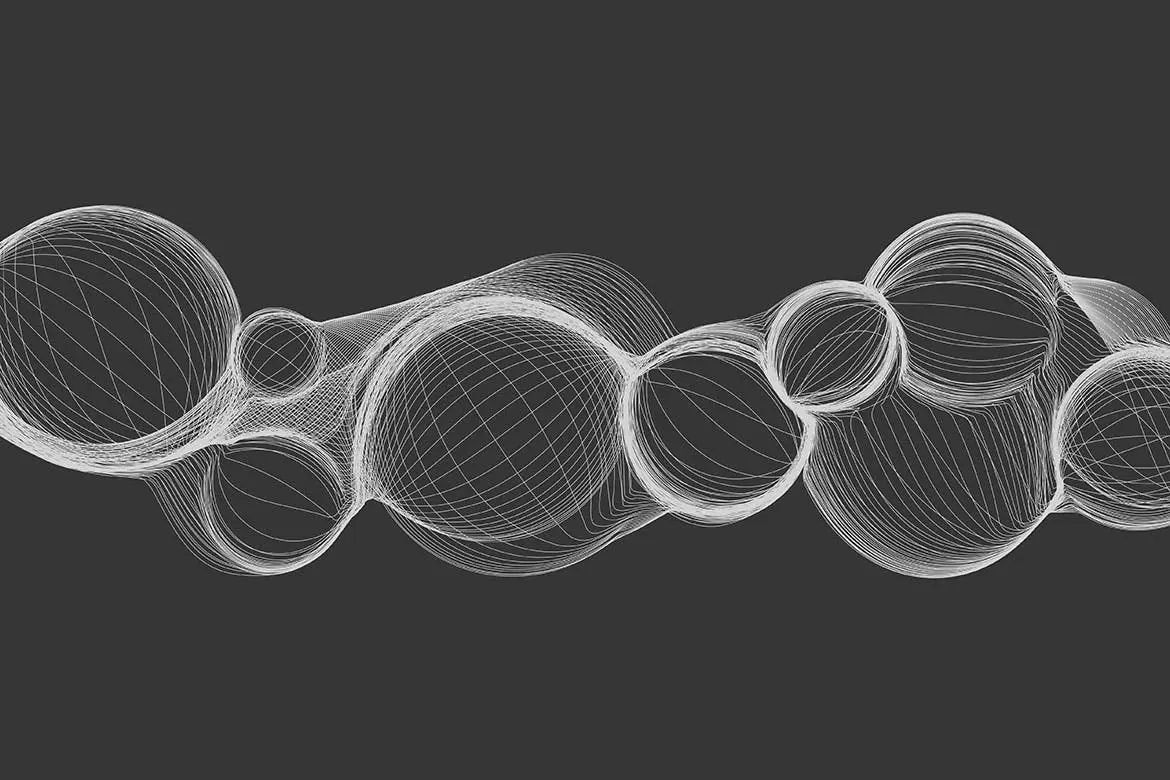 高端时尚抽象气泡线条波浪背景底纹矢量纹理集合-AI, EPS, JPG, PNG插图2