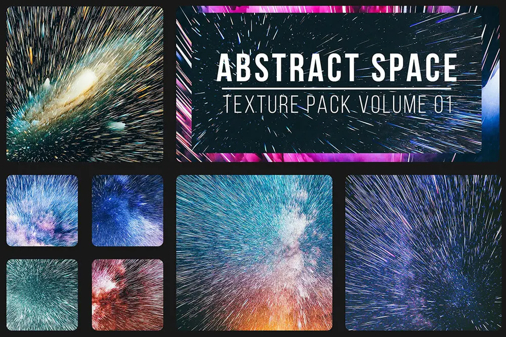 抽象粒子星云空间背景素材 (jpg)插图