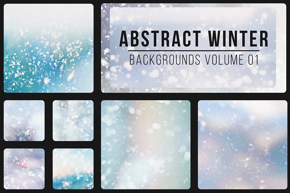 抽象冬天散景背景纹理素材 (jpg)插图