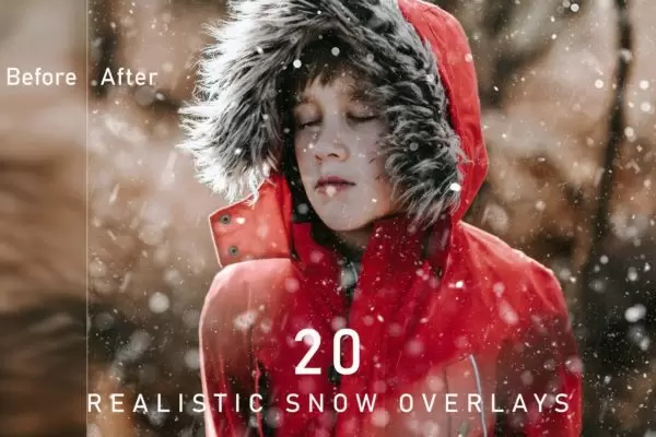 20个逼真的冬天雪花覆盖背景底纹纹理集合免费下载