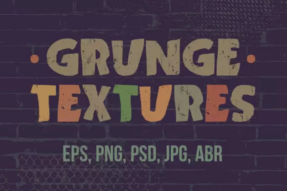 微妙精细的Grunge纹理矢量素材 (psd,eps,abr)插图