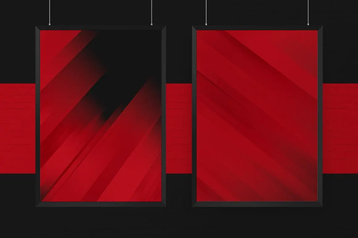 高品质的红黑配色抽象背景底纹纹理集合插图3