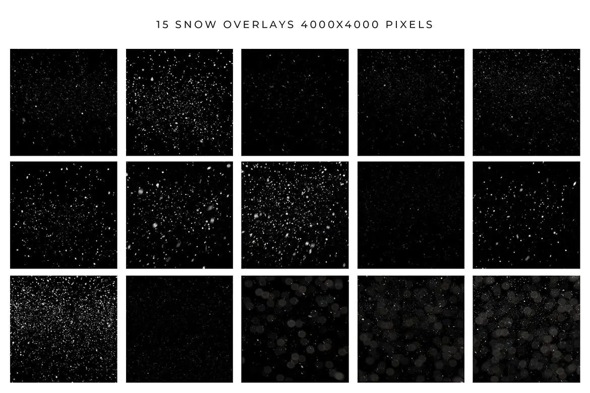冬天下雪背景底纹纹理集合-PSD插图3