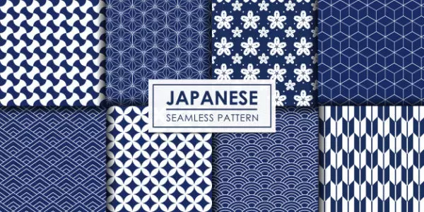 日本风装饰壁纸无缝图案系列矢量素材 [eps]免费下载