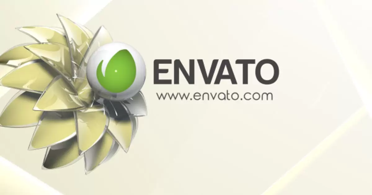 3D立体简单花卉展开logo标志AE视频模版3D Clean Flower Logo插图 3D立体简单花卉展开logo标志AE视频模版3D Clean Flower Logo插图