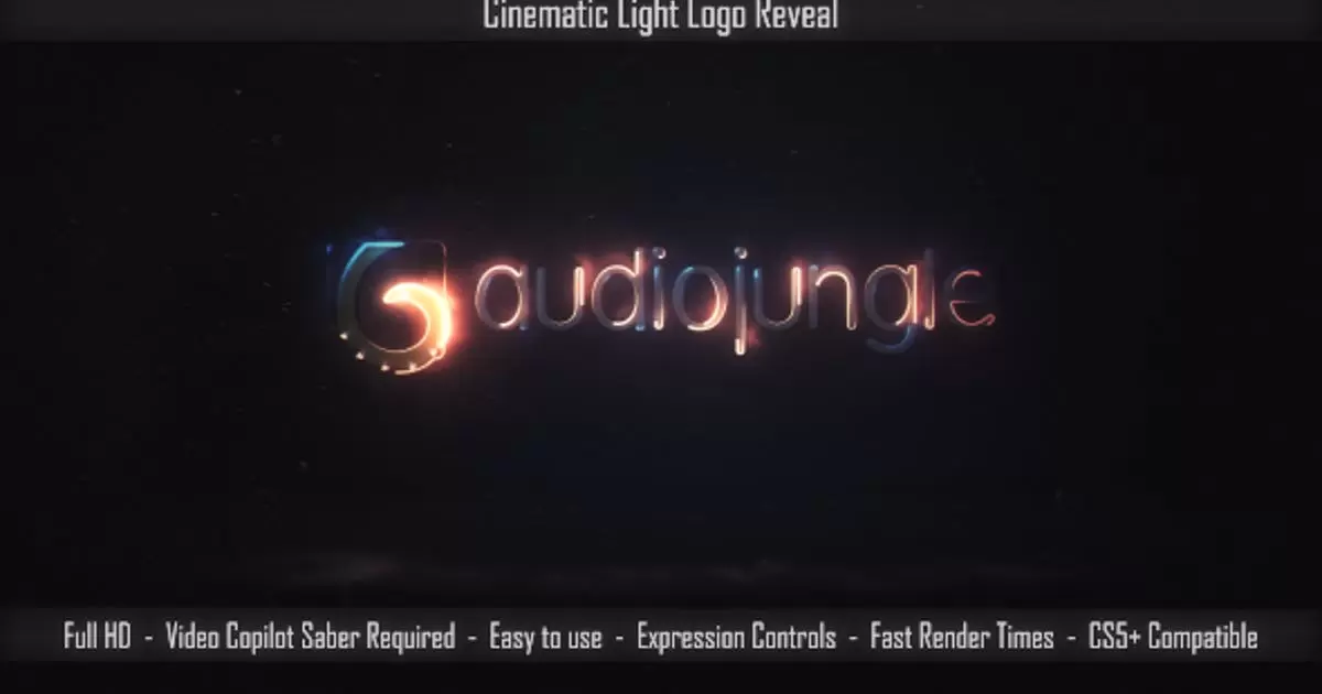 电影灯光发光logo标志揭示AE视频模版Cinematic Light Logo Reveal插图