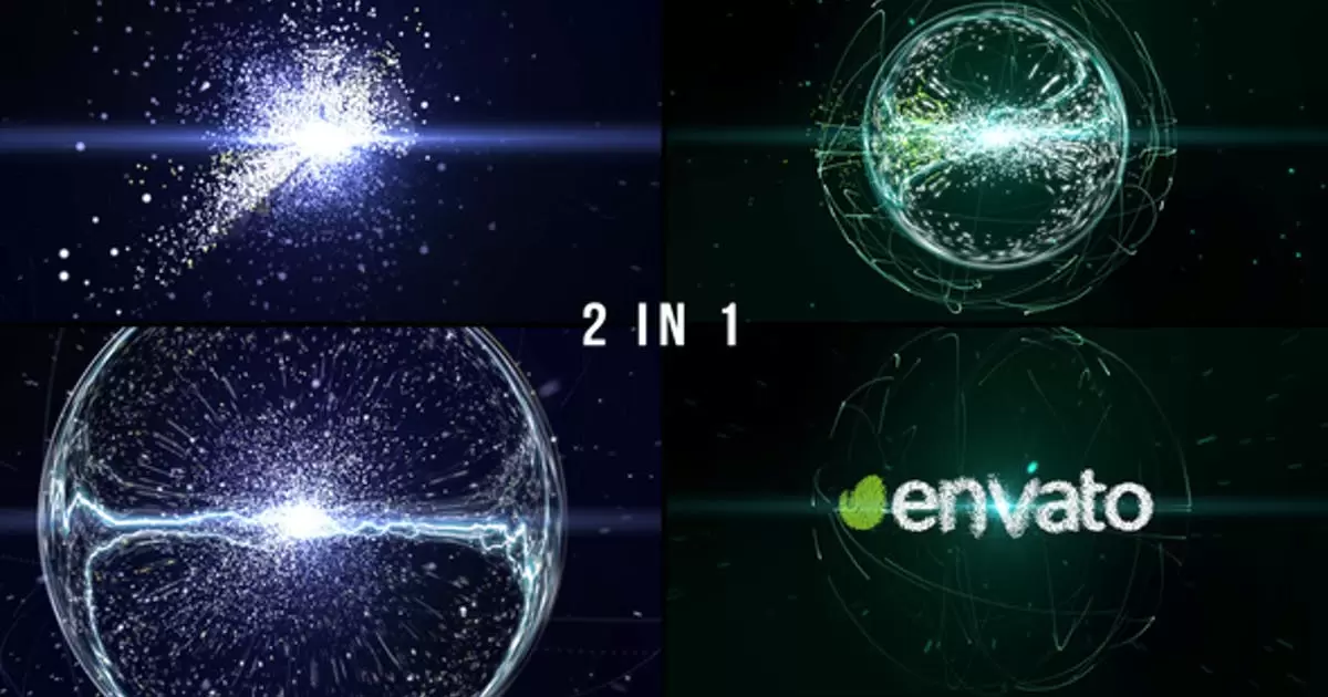 粒子效应2 (星系的爆炸logo效果)AE视频模版Particle Effect 2 (Explosion of Galaxy)插图