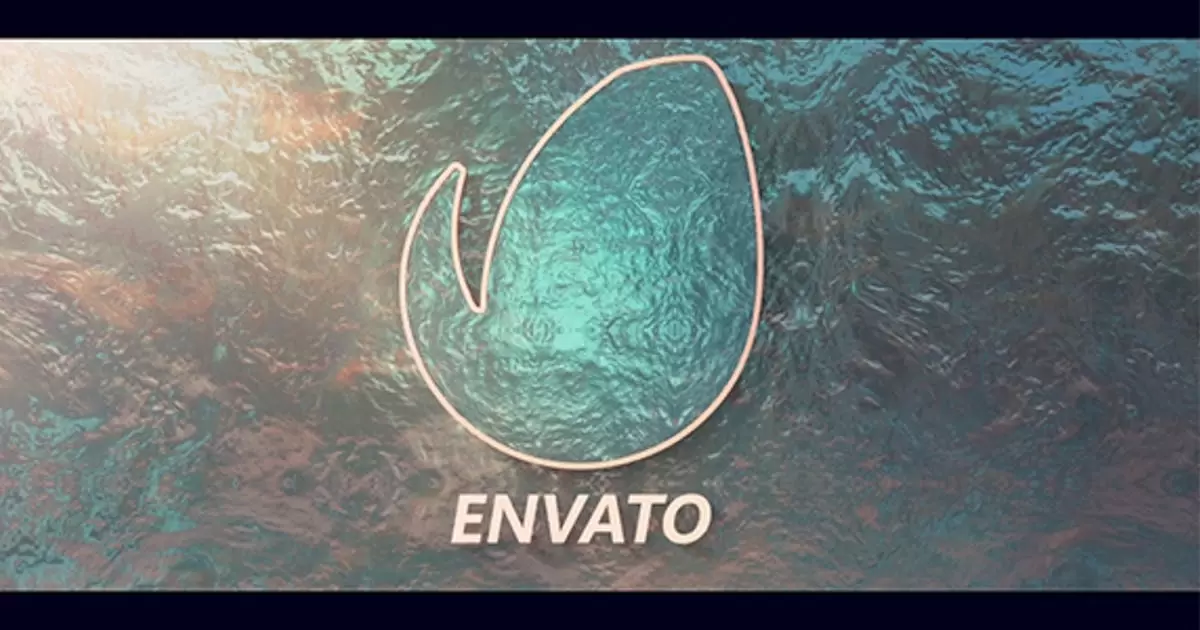水池中浮现的logo标志AE视频模版Logo Pool插图