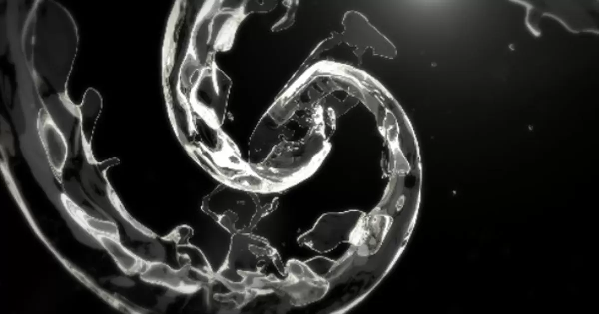 旋流液体logo标志揭示AE视频模版Swirling Liquid Logo Reveal插图