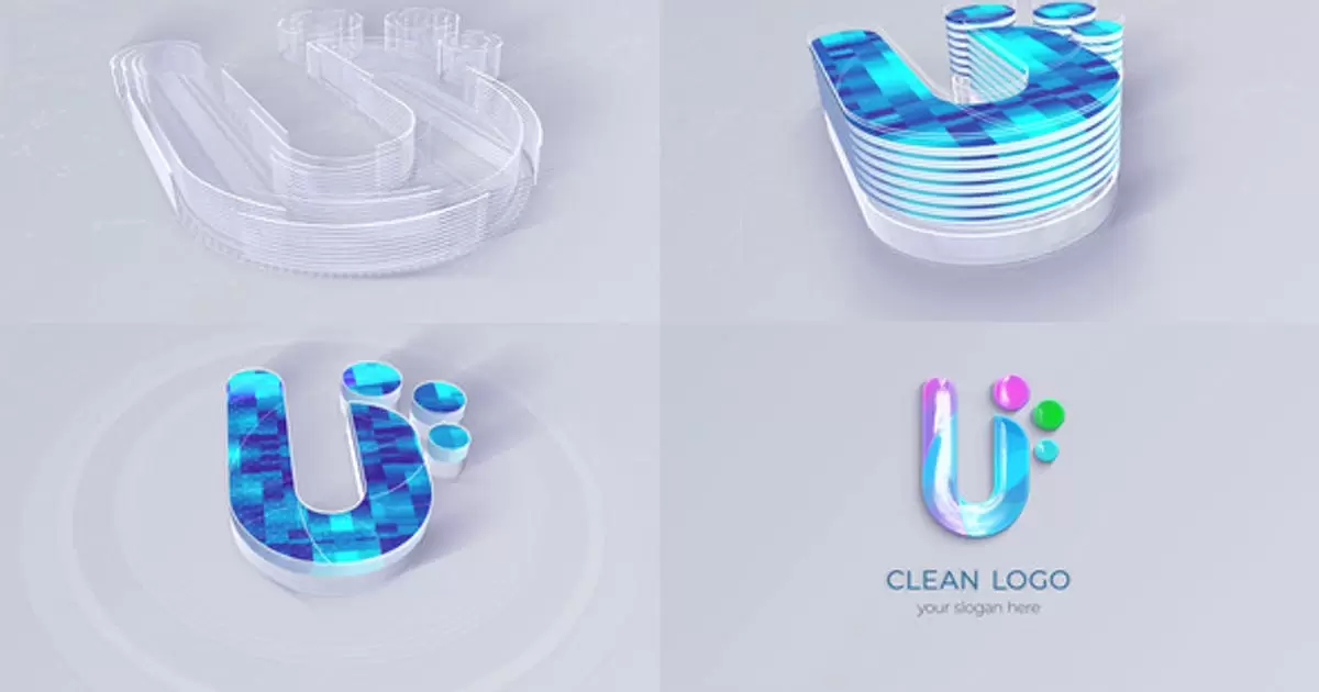 简单干净的logo标志揭示AE视频模版Simple Clean Logo Reveal插图