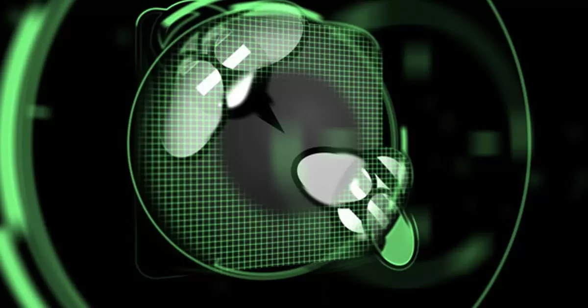 全息绿色高科技标志AE视频模版Holographic Logo插图