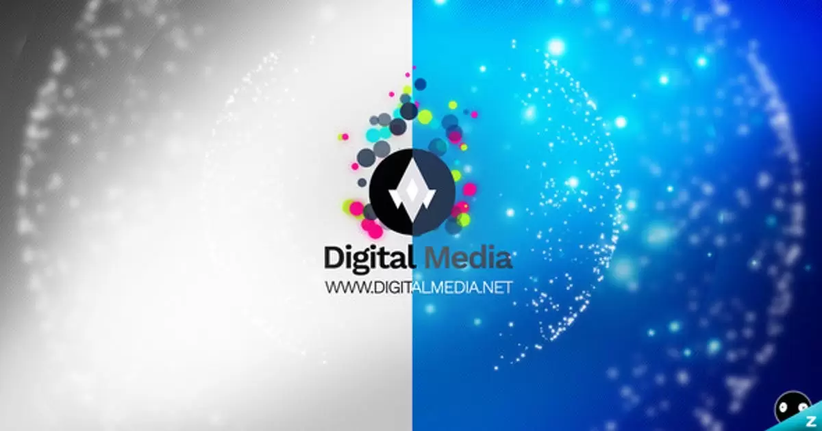 数字媒体机构logo粒子片头AE视频模版The Digital Media Agency – Intro插图