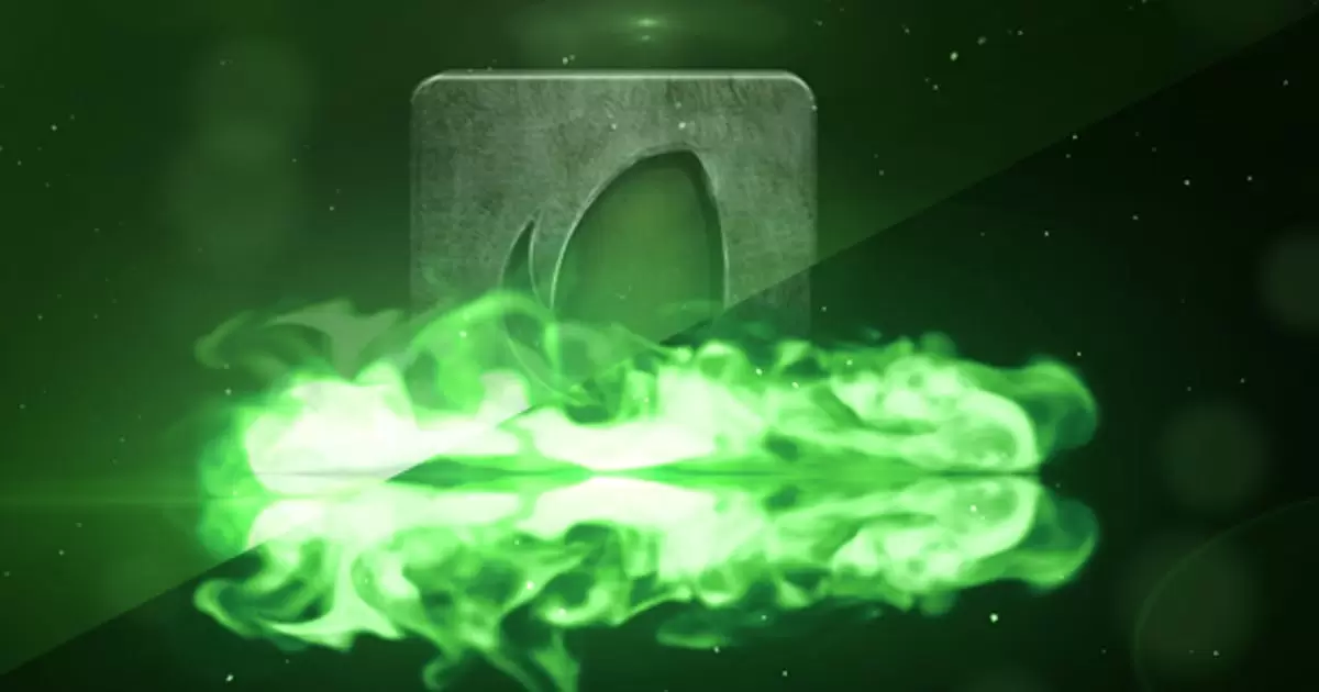 绿色毒液钢制动态标志AE视频模版Steel Dynamic Logo插图