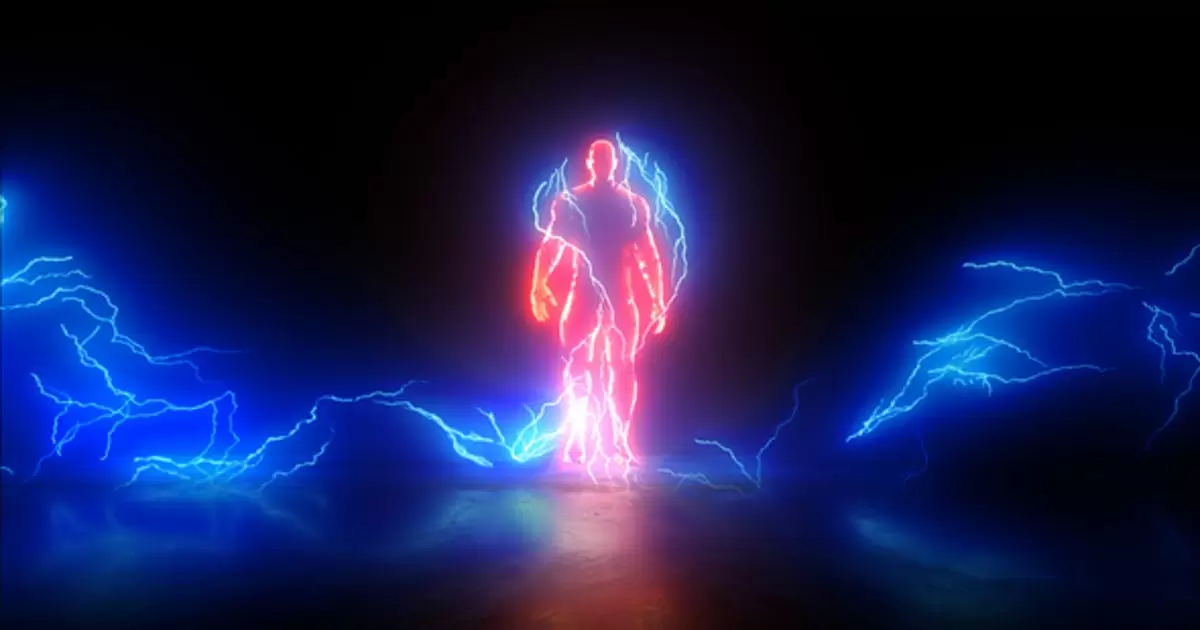 能源组成超级英雄logo标志AE视频模版Energy Hero Logo插图