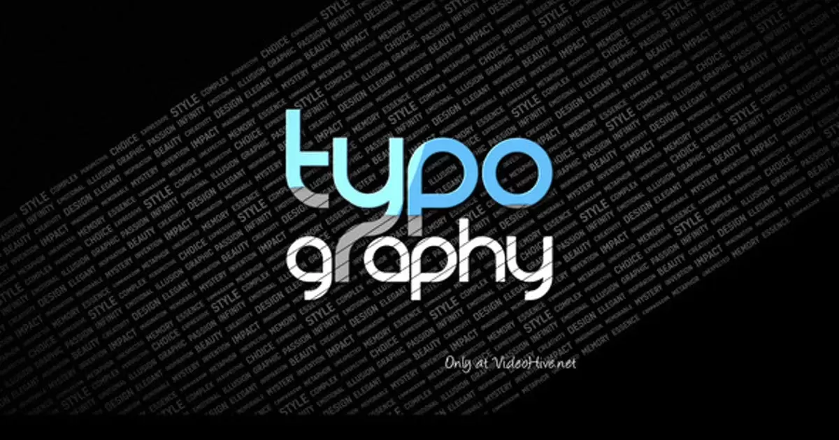 排版文字动画揭示AE视频模版Typography Reveal插图