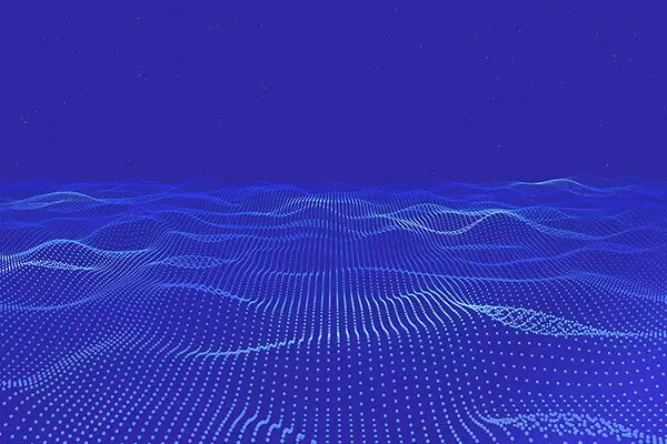 粒子波浪蓝色科技视觉背景图素材 (psd)免费下载