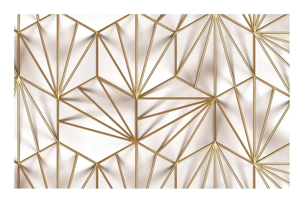 金色质感的3D立体四方连续几何图案背景底纹纹理集合-PSD插图10