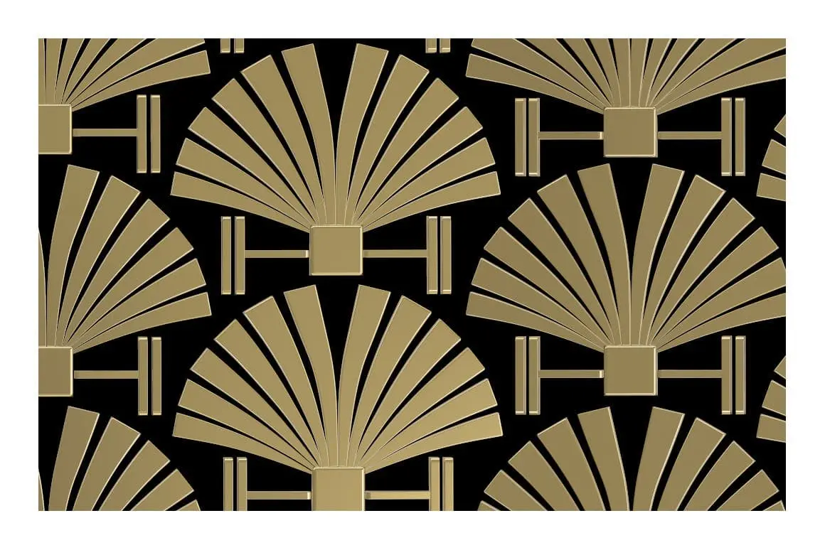 时尚高端奢华黑金质感的黄金欧式房地产Art Deco风格背景底纹纹理集合-PSD，JPG插图7