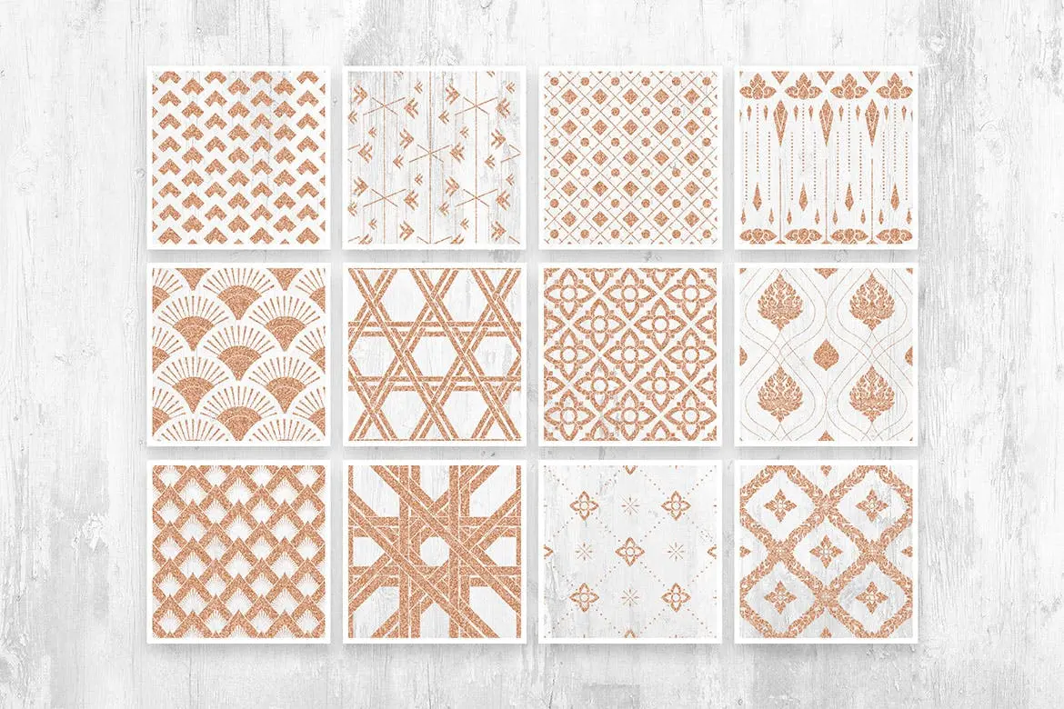 时尚高端泰国泰式无缝矢量背景底纹纹理集合插图14