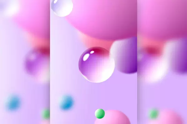 水滴圆球抽象背景图形设计psd素材免费下载