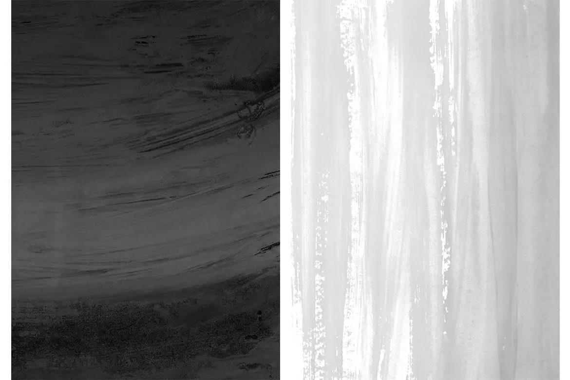 黑白配色的高品质水粉质感背景底纹纹理集合插图2