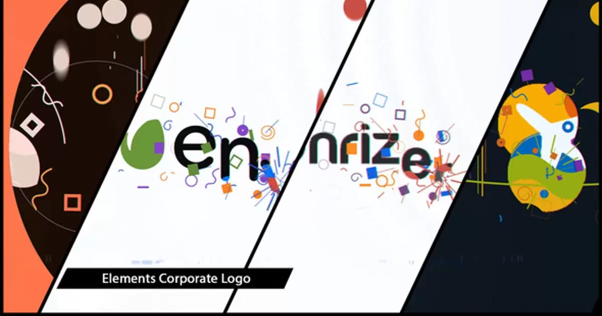 元素企业logo动画标志AE视频模版Elements Corporate Logo插图