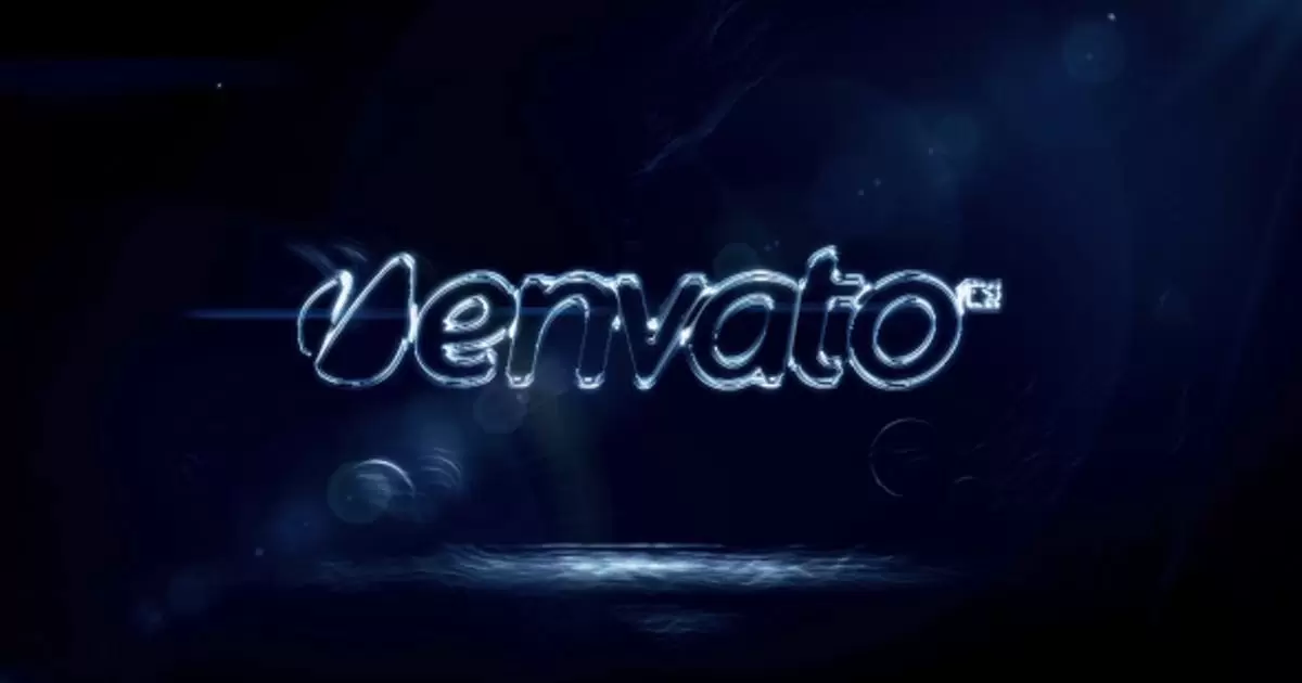 logo标志液体文字露出水面AE视频模版Water Reveal插图