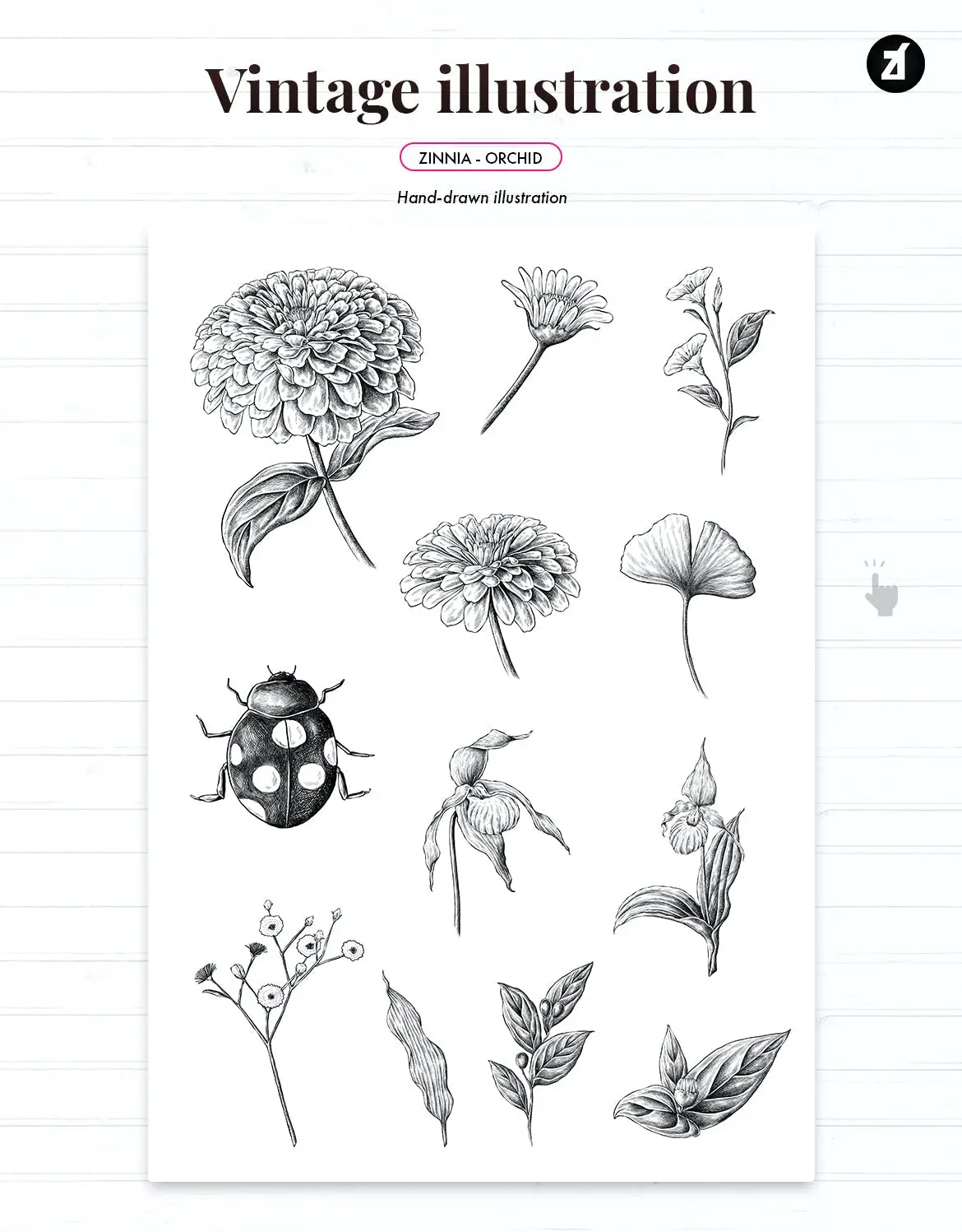 时尚高端简约优雅清新植物花朵底纹背景纹理大集合插图3