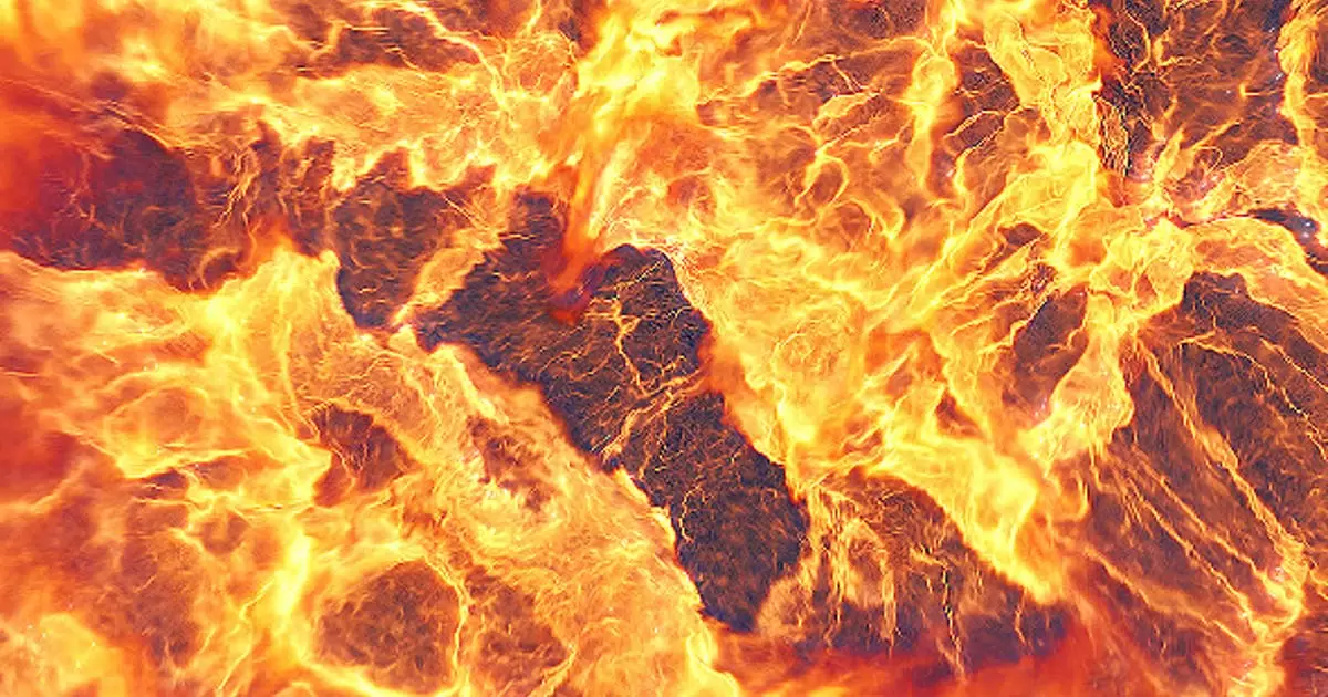 火灾爆炸标志logo燃烧中出现AE视频模版Fire Explosion Logo Reveal II插图