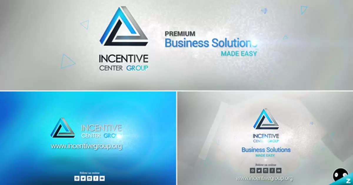 公司企业正式logo标志刺包AE视频模版Paper Corp Logo Sting Pack插图