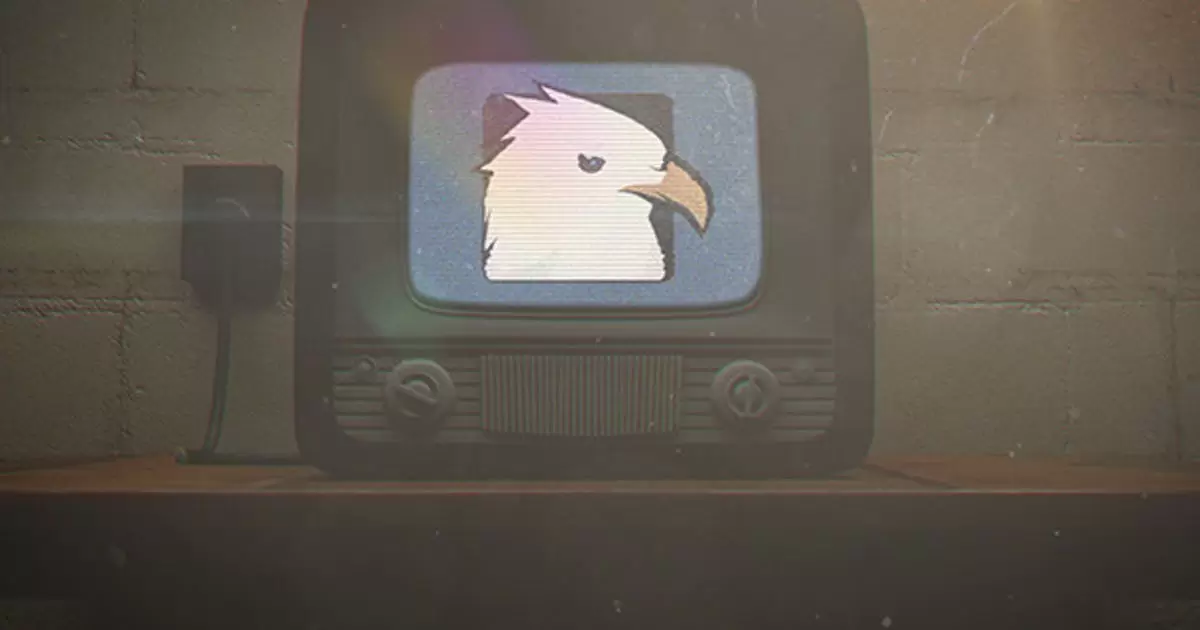 旧电视故障标志显示AE视频模版Old TV Glitch Logo Reveal插图
