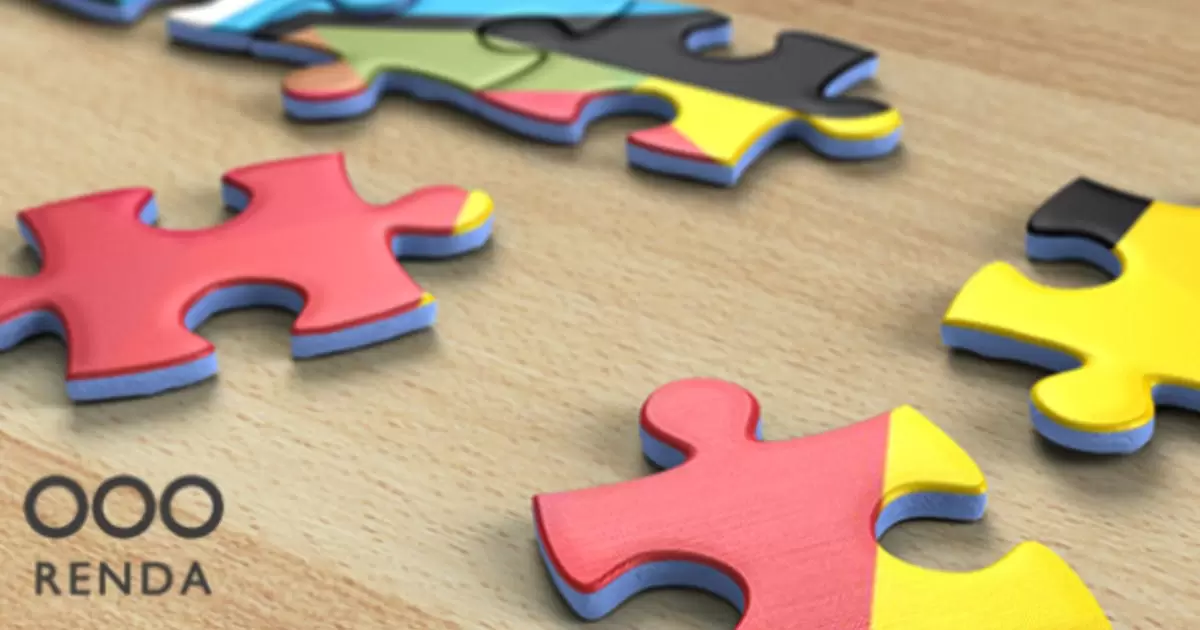 拼图拼图标志揭示AE视频模版Jigsaw Puzzle Logo Reveal插图