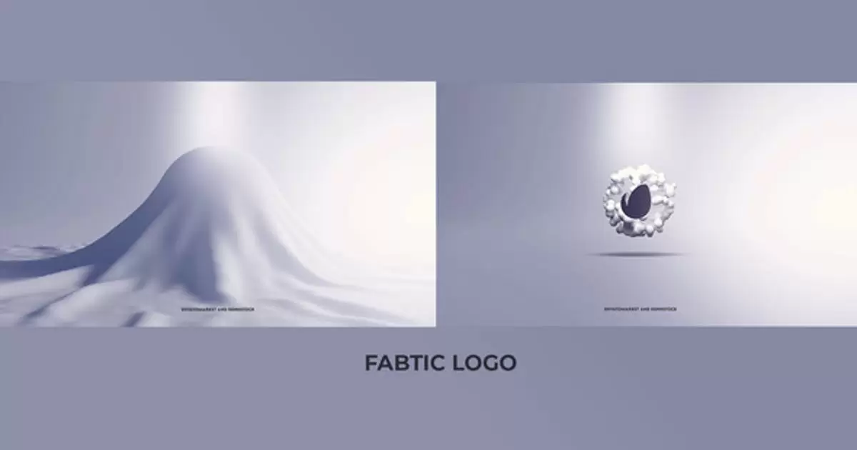 幕布编织物覆盖揭示logo标志AE视频模版Fabric Logo插图