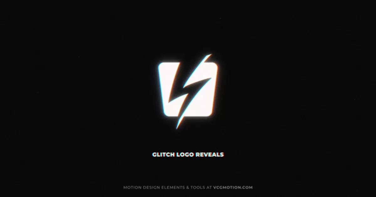 小故障动态logo显示包AE视频模版Glitch Reveals Pack插图