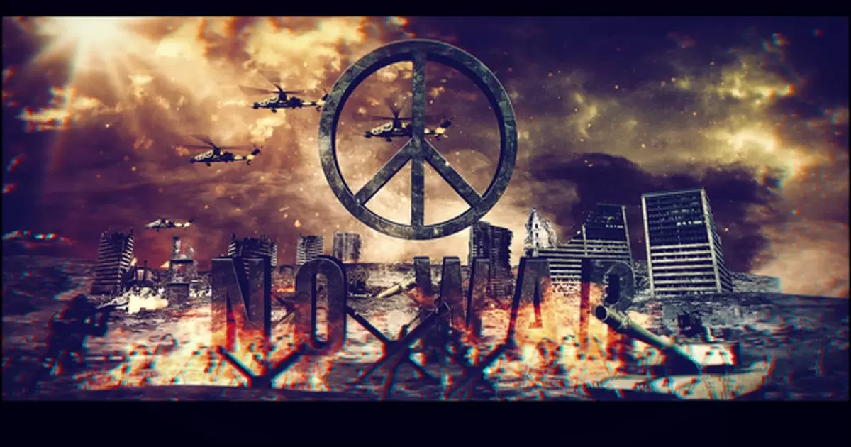 逼真的战争电影片头logo标志介绍AE视频模版Realistic War Logo Intro插图