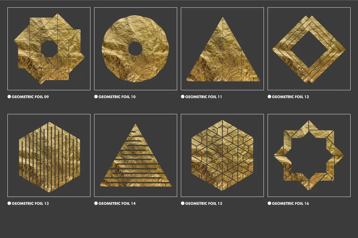 40个高品质的高端土豪金金色抽象几何图形背景底纹纹理大集合插图4