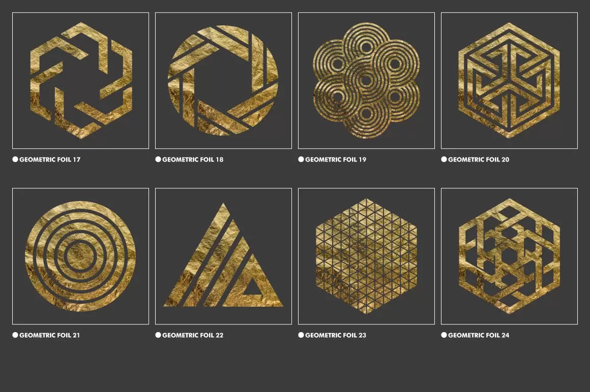 40个高品质的高端土豪金金色抽象几何图形背景底纹纹理大集合插图10