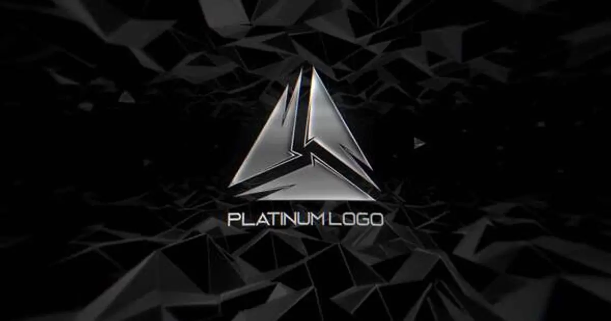 白金logo金属材质标志AE视频模版Platinum Logo插图