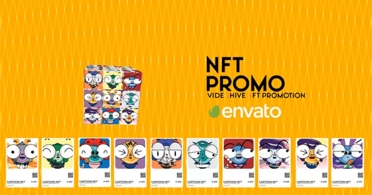 NFT数字艺术品logo标志AE视频模版NFT Logo