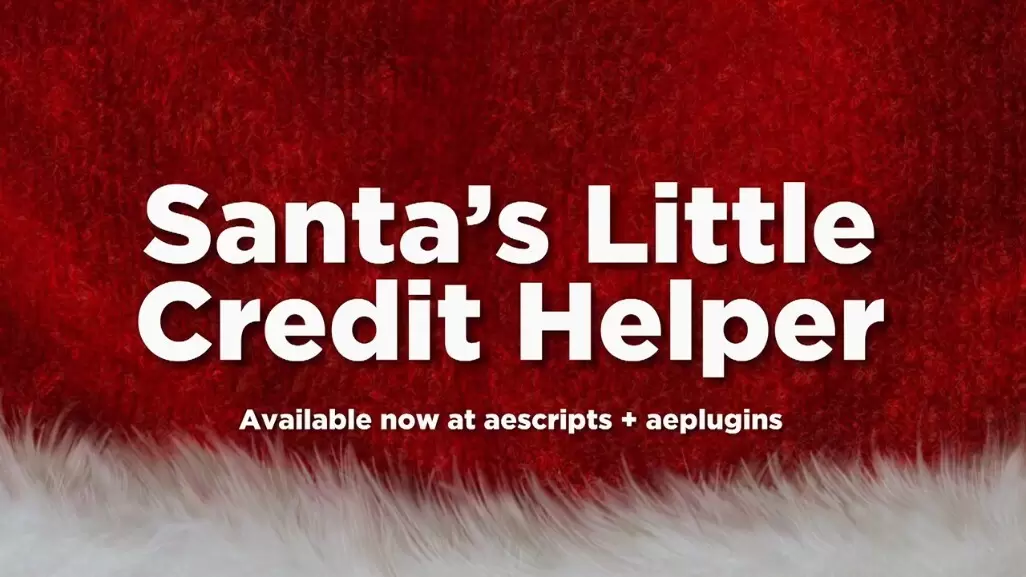 AE脚本-Santas Little Credit Helper(AE演职人员字幕介绍滚动脚本) v 1.3 英文版插图