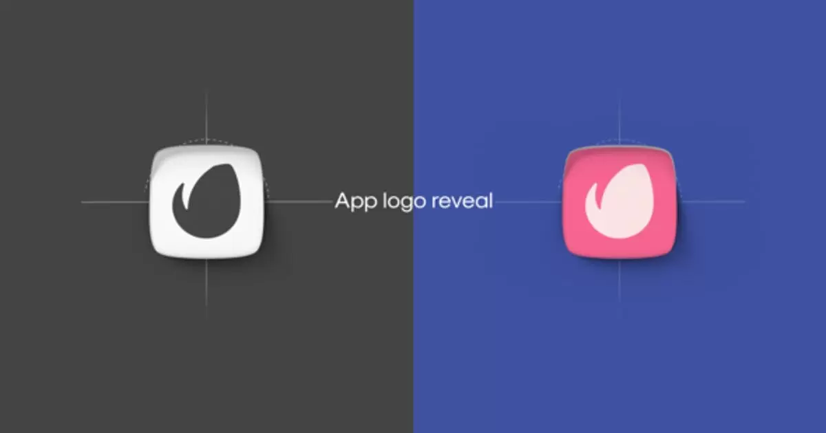app应用程序logo徽标显示AE视频模版App Logo Reveal插图