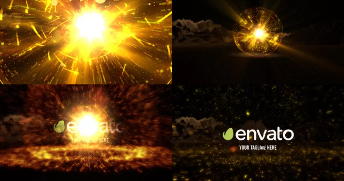 能量爆炸标志AE视频模版Energy Explosion Logo插图