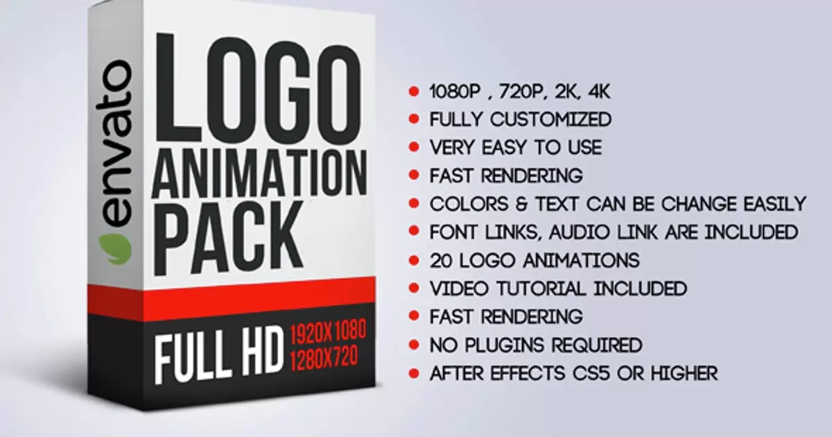 logo标志动画包AE视频模版Logo Animation Pack