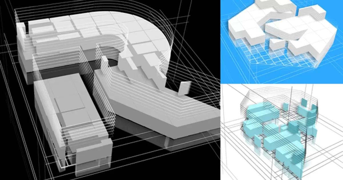 标志建筑设计师logo构建3DAE视频模版Logo Build 3D插图