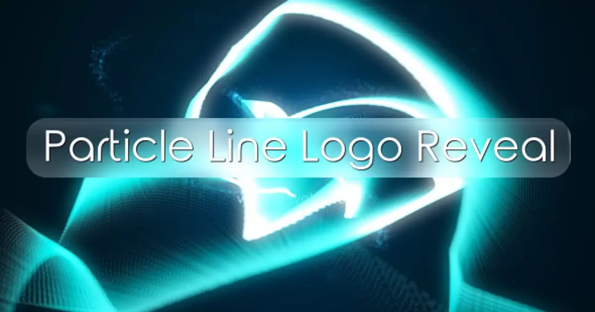 粒子线条logo标志显露AE视频模版Particle Line Logo Reveal插图