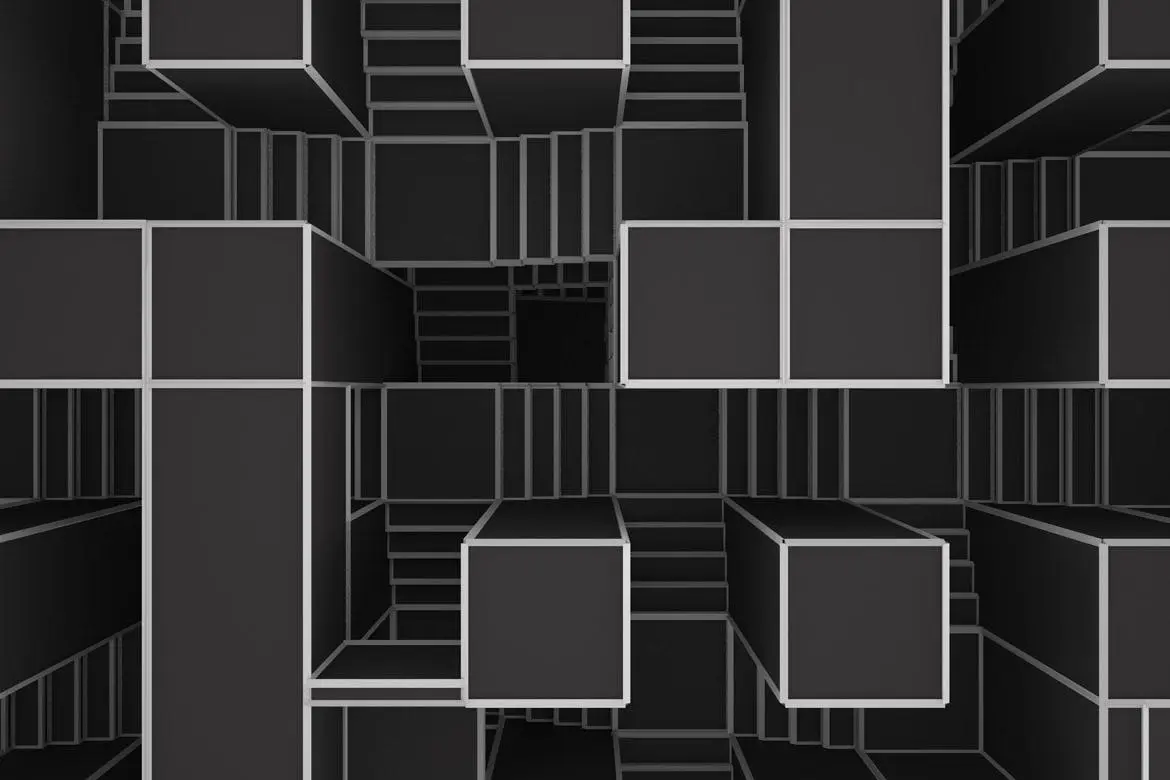 3D立体抽象迷宫背景底纹纹理集合插图10