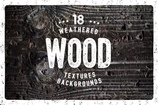 18个风化的木头木材纹理背景底纹集合-PSD免费下载
