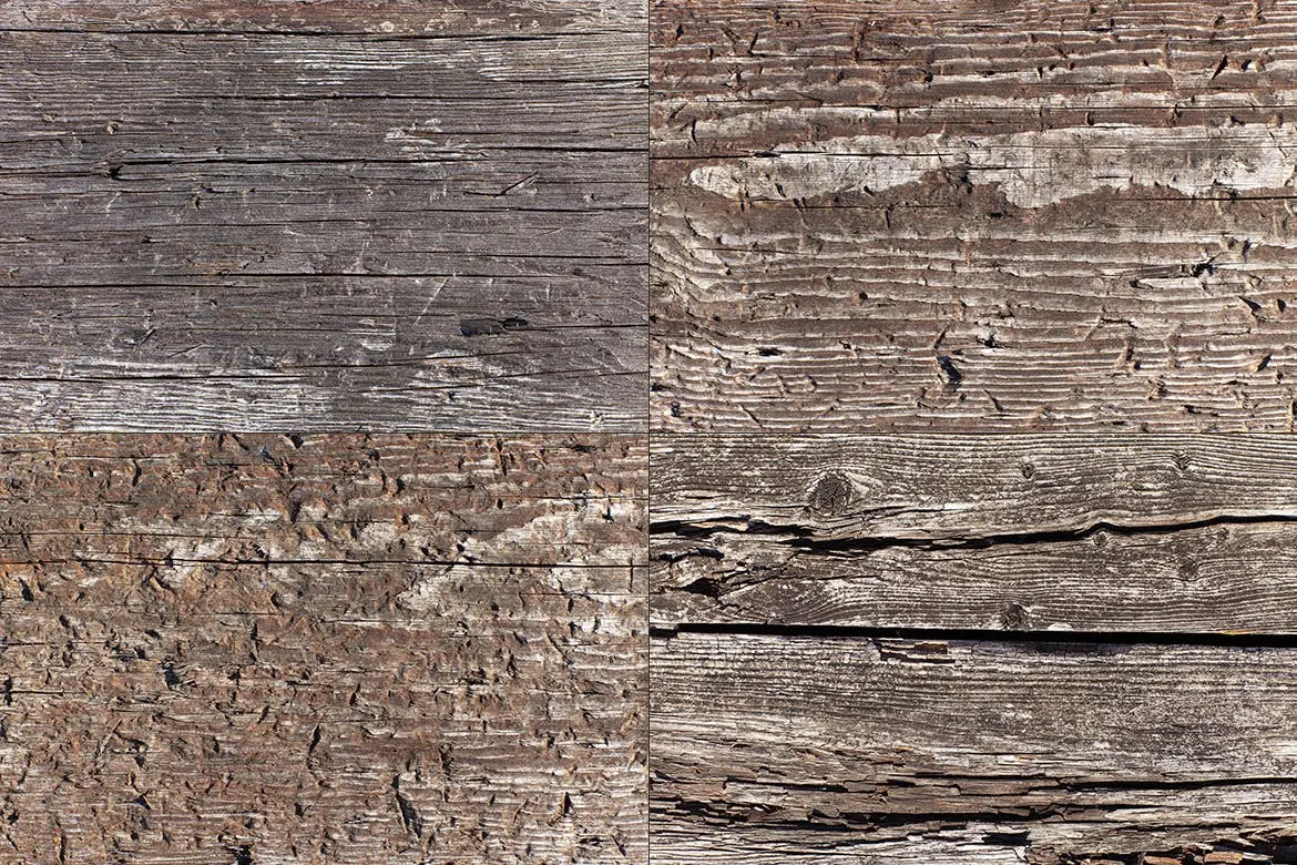 18个风化的木头木材纹理背景底纹集合-PSD插图4