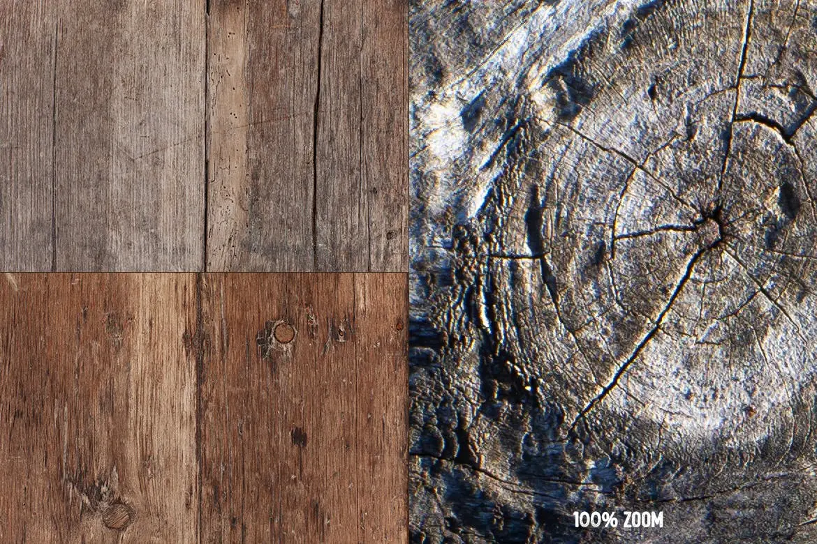 18个风化的木头木材纹理背景底纹集合-PSD插图1