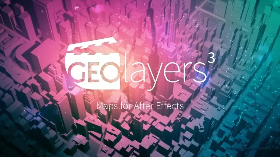 AE脚本-GEOLayers3(AE地图任意位置路径展示动画) v1.1.6 英文版插图